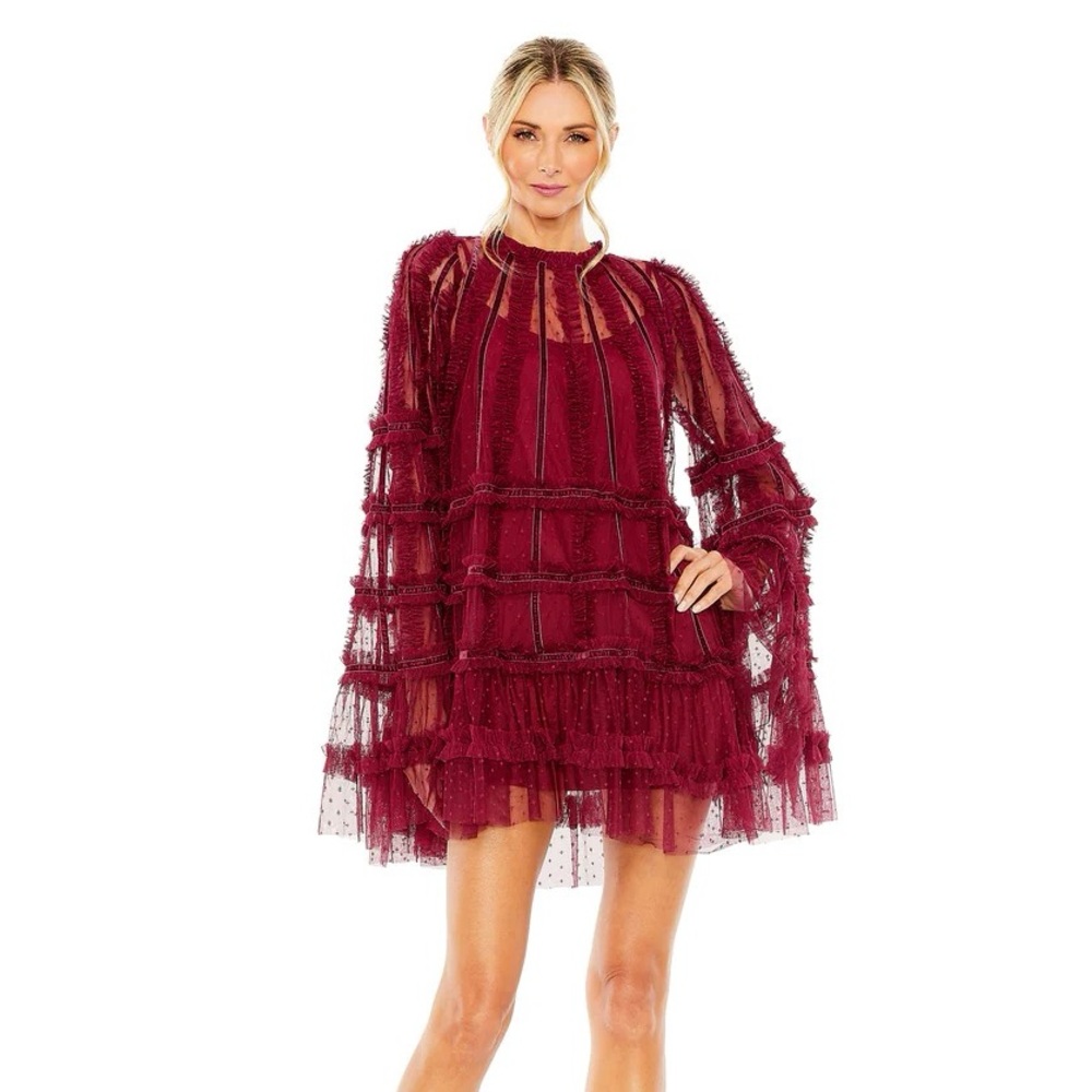 NEW Mac Duggal Ruffle Dress